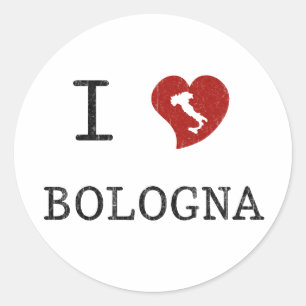 I Love Bologna Classic Round Sticker