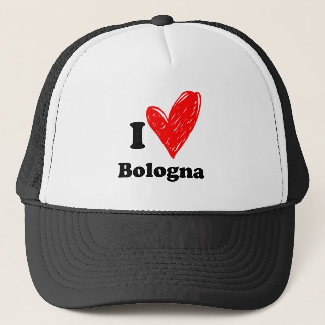 I love Bologna Trucker Hat (Front)