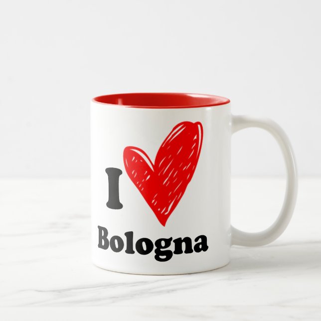 I love Bologna Two-Tone Coffee Mug (Right)
