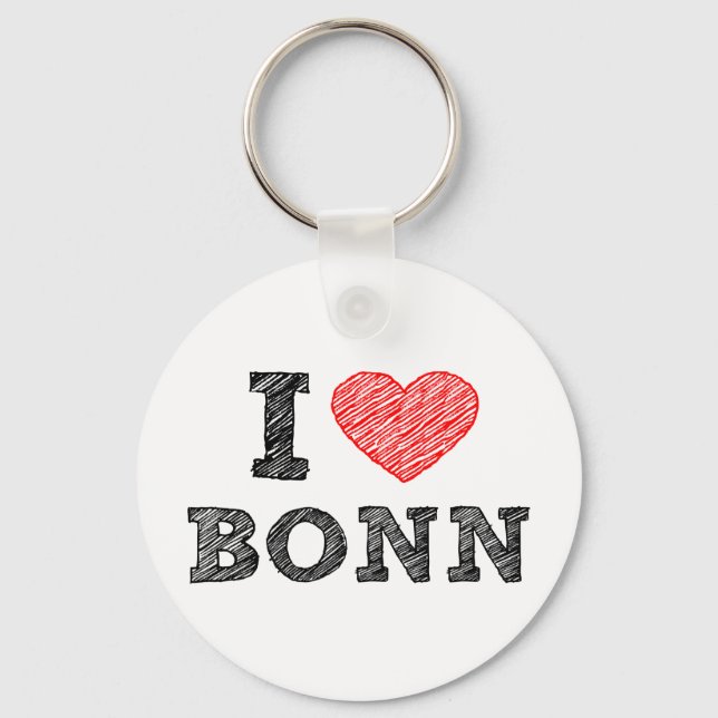 I love Bonn Key Ring (Front)