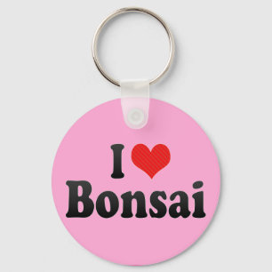 I Love Bonsai Key Ring