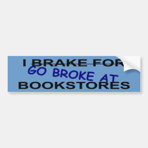 I Love Book Stores Bumper Sticker for Book Worms