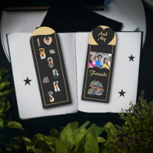 I Love Books And My Friends Photos Gold Black     