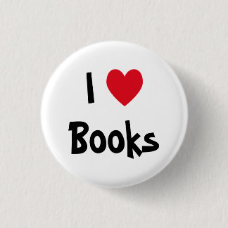 I Love Books Button
