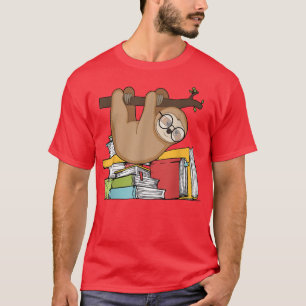 I Love Books Chibi Anime Sloth s Book Lover T-Shirt