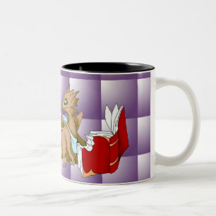 I Love Books Dragon Mug Purple Quilt