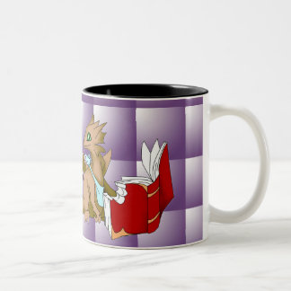 I Love Books Dragon Mug Purple Quilt