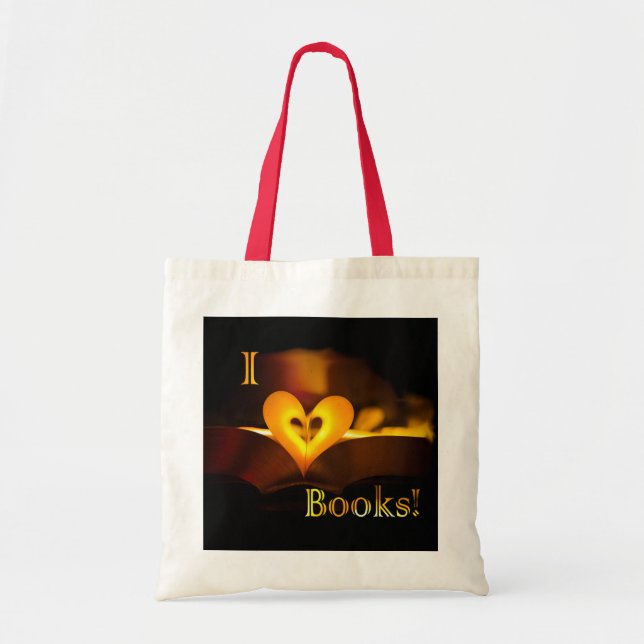 I Love Books - I 'Heart' Books (Candlelight) Tote Bag (Front)
