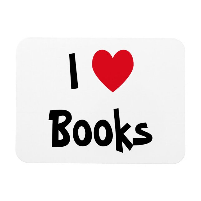 I Love Books Magnet (Horizontal)