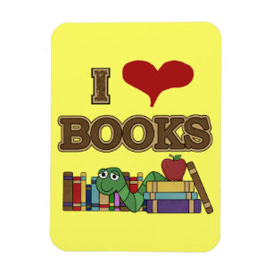 I Love Books Magnet