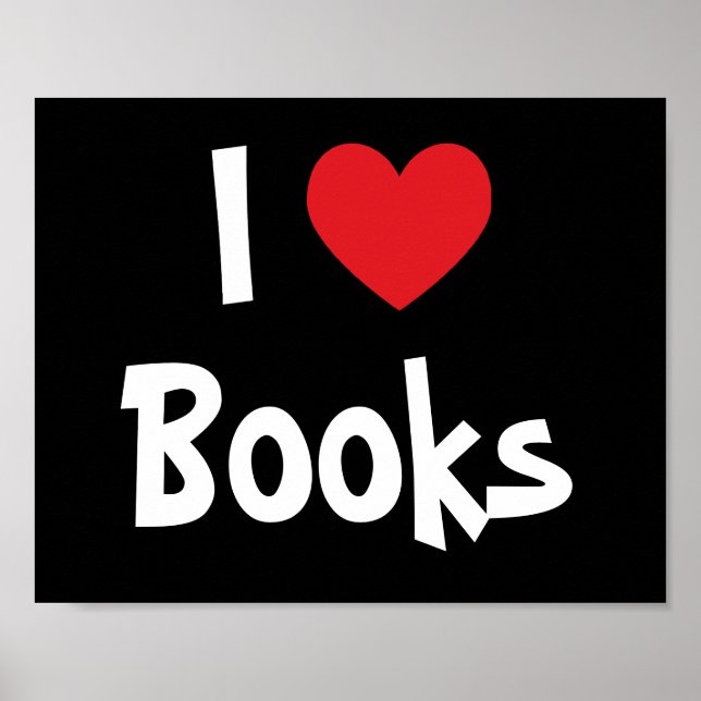 I Love Books Poster (Front)
