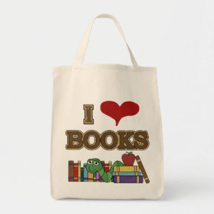 I Love Books Tote Bag