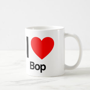 i love bop coffee mug