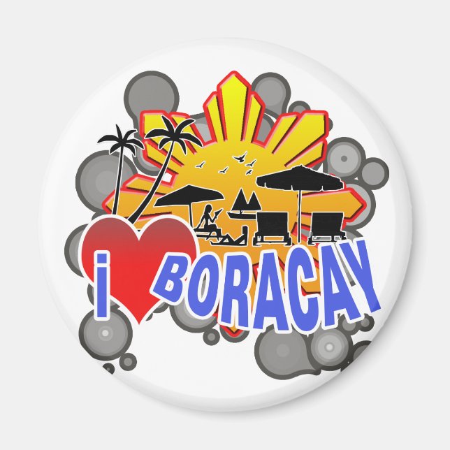 I Love Boracay Magnet (Front)