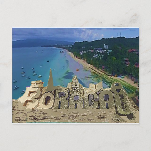 I love Boracay Postcard (Front)