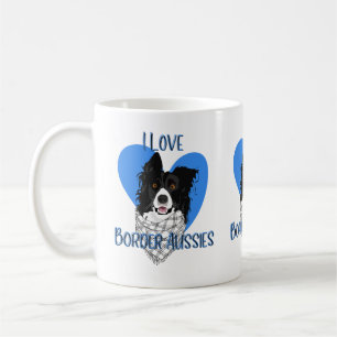 I Love Border Aussies Enthusiast Coffee Mug