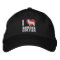 I Love Border Collies Embroidered Hat