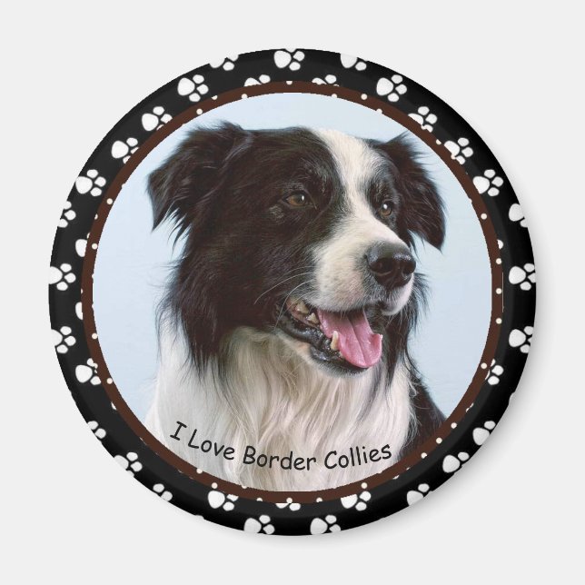 I love Border Collies Magnet (Front)