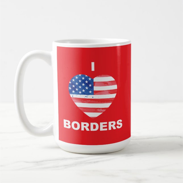 I love borders, US Coffee Mug (Left)