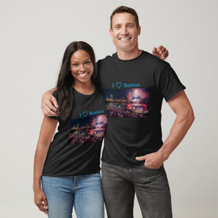 I Love Boston 4th of July 250 years Strong T-shirt