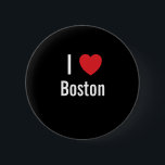 I love Boston 6 Cm Round Badge<br><div class="desc">I love Boston</div>