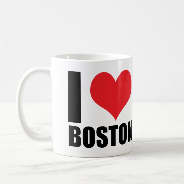 I love Boston Coffee Mug (Left)
