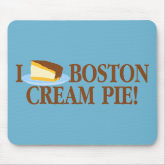 I Love Boston Cream Pie Mouse Pad