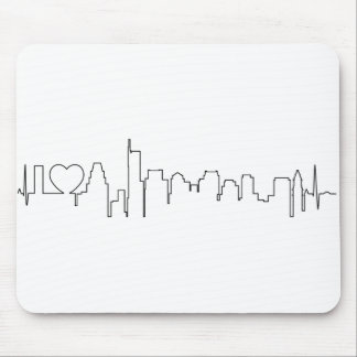 I love Boston in an extraordinary ecg style Mouse Pad