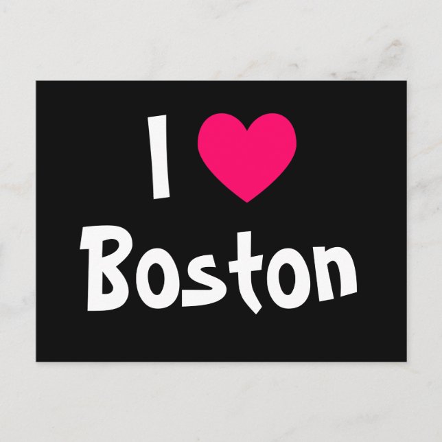 I Love Boston Postcard (Front)