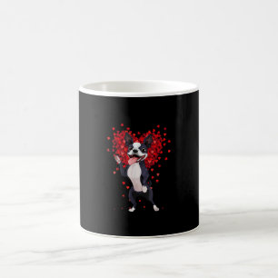 I Love Boston Terrier Funny Heart Valentine Gift Coffee Mug