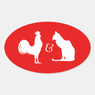 I LOVE BOTH OVAL STICKER