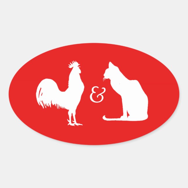 I LOVE BOTH OVAL STICKER (Front)