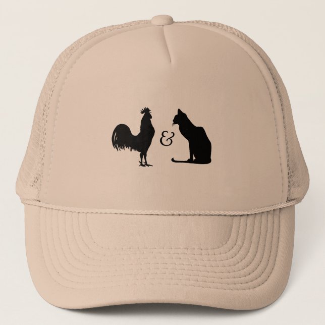 I love both trucker hat (Front)