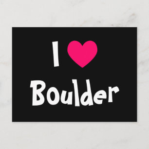 I Love Boulder Postcard