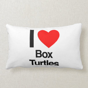 i love box turtles lumbar cushion