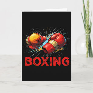 I Love Boxing Gloves Fighting Sport Martial Arts K Card