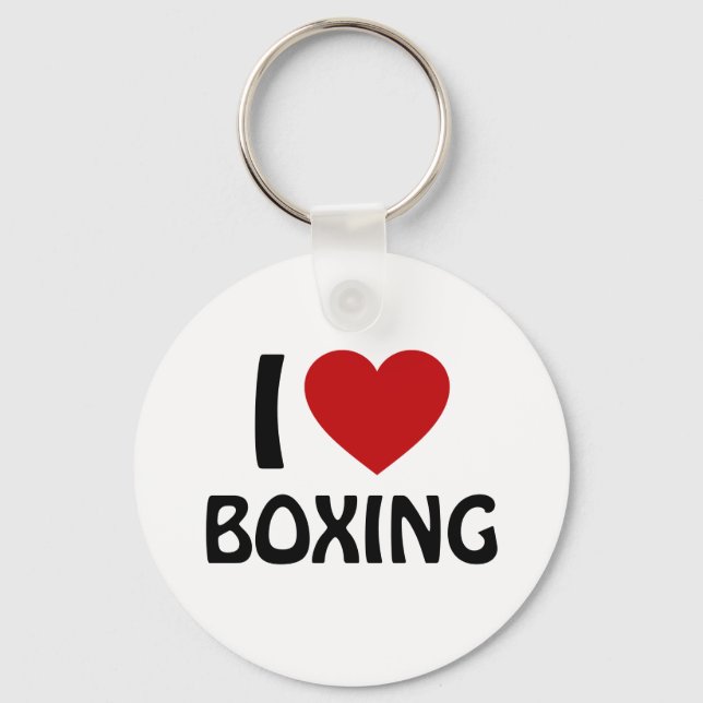 I love BOXING Key Ring (Front)