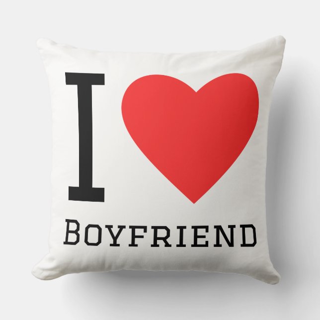 I love boyfriend cushion (Front)