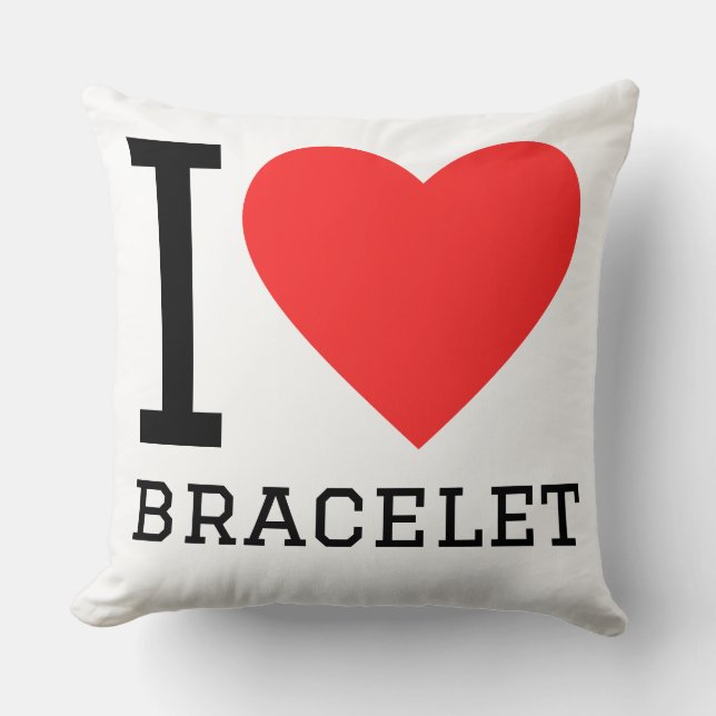 I love bracelet cushion (Front)