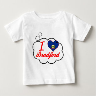 I Love Bradford, Vermont Baby T-Shirt