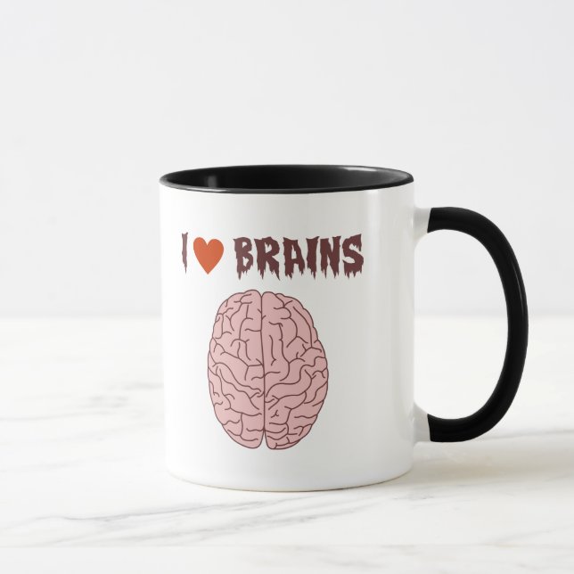 I Love Brains Mug (Right)