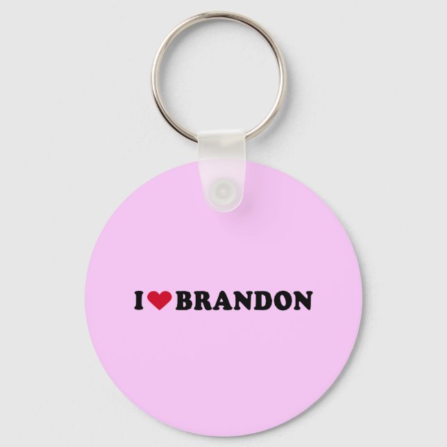 I LOVE BRANDON KEY RING (Front)