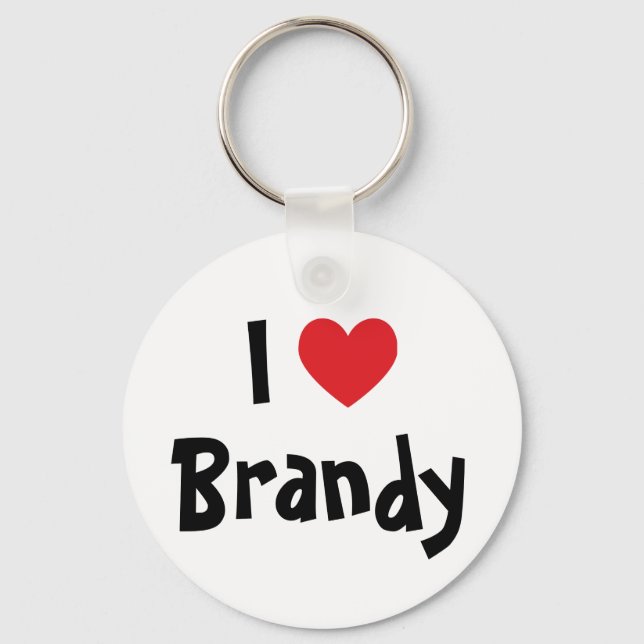 I Love Brandy Keychain (Front)