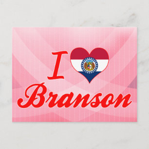 I Love Branson, Missouri Postcard