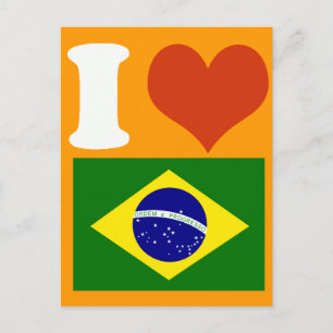 I love Brasil Postcard