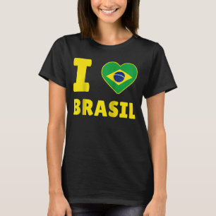 I Love Brasil Retro Outfit Brazil Apparel Brazilia T-Shirt