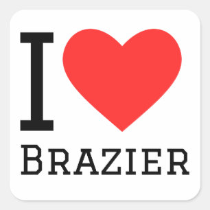 I love brazier square sticker