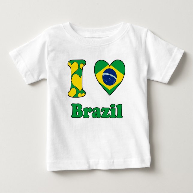 I love Brazil Baby T-Shirt (Front)