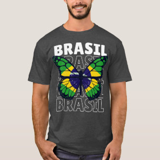 I Love Brazil Brazil Flag Brazilian Pride T-Shirt