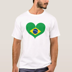 I Love Brazil Flag T-Shirt